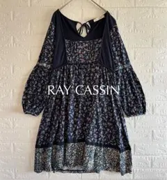 RAY CASSIN｜レイカズン｜花柄 コットン レーヨン 長袖 ワンピース