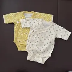 ベビー 新生児 長袖ロンパース 2枚セット 50-60