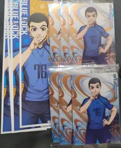ブルーロック 五十嵐栗夢 ロングステッカー ウエハースカード セット
