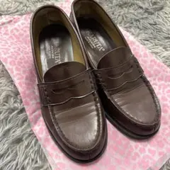 HARUTA コインローファー24.5cm ブラウン