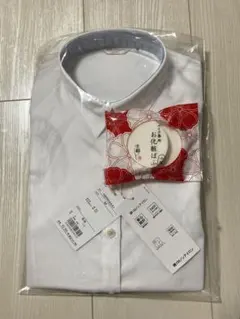 【新品未使用】ORIHICA 長袖 リクルートシャツ Mサイズ　おまけパフ付のサムネイル