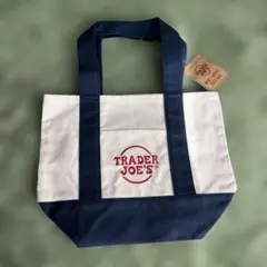 Trader Joe's ミニトートバッグ ネイビー