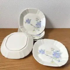 【未使用】大倉陶園 昭和レトロ プレート 5枚 花柄 皿 ヴィンテージ 送料無料のサムネイル