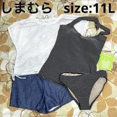 新品 ☆しまむら ☆水着 ☆タンキニ ☆レディース ☆4点セット ☆11Lのサムネイル