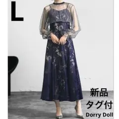 新品✨ドリードール シフォンボレロ&レースキャミドレス オケージョン 結婚式 L