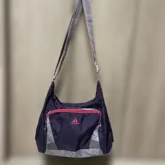 adidas 紫色 ショルダーバッグ