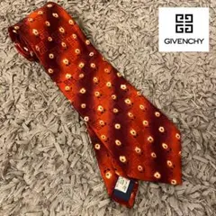 【極美品】GIVENCHY ネクタイ 花柄 4Gロゴ 良デザイン