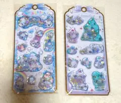 ぷくぷくあわわちゃん と シマエナガ ウォーターインシール カミオジャパン