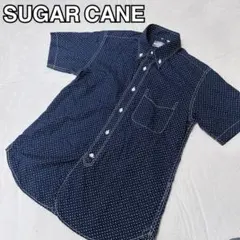 SUGAR CANE シュガーケーン　ボタンダウン 半袖 シャツ ドット柄 Sのサムネイル