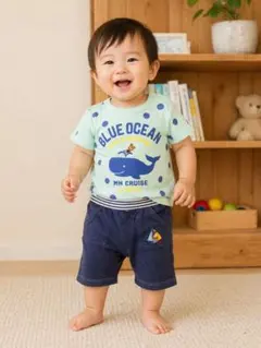 ミキハウス Tシャツとショートパンツセット