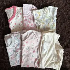 【古着】ベビー肌着6点セット 80cm