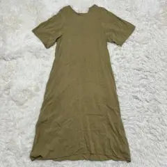 ✨ GALERIE VIE ギャルリー・ヴィー　半袖ロングワンピース　黄緑