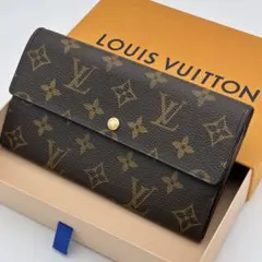 ルイヴィトン モノグラム ポシェット ポルトモネ クレディ 二つ折り 長財布