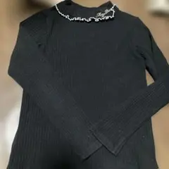 Mezzo Piano 長袖カットソー M(150) メゾピアノジュニア　黒