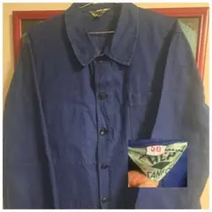 60s　フレンチワークジャケット　ヴィンテージ　カバーオール　コットンツイル