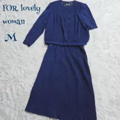 ヴィンテージ】日本製 フレア ギャザースカートセットアップ M パーティ ドット