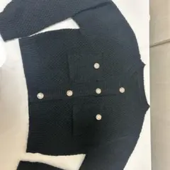 GRLゴールドボタンショート丈ニットカーディガン（an1347）