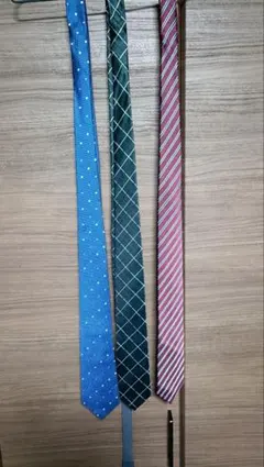 ネクタイ 3本セット 水玉 チェック ストライプ