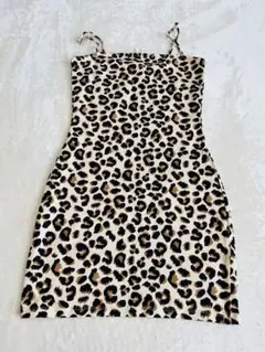 H&MレオパードワンピースS/M
