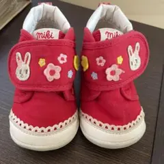 ミキハウス ファーストベビーシューズ 赤 12センチ