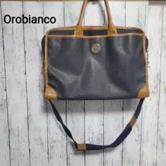 ✨人気✨オロビアンコ 2way ビジネスバッグ オールレザー ネイビー