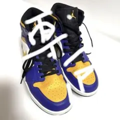 Air Jordan ハイカットシューズ 紫/黄