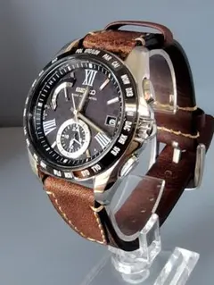 【電波ソーラー、ベルト新品】SEIKO　セイコー　ブライツ　ワールドタイムのサムネイル
