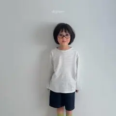 韓国子供服 digreen ベーシックT オフホワイト 120