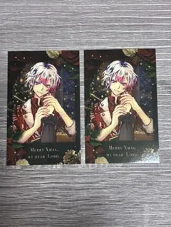 悪魔執事と黒い猫 あくねこ クリスマスチェキ風カード アモン