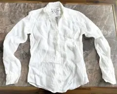 新品 未使用 フランクアンドアイリーン シャツ BARRY リネン 白 XXS