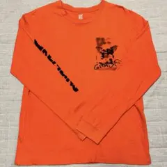 グラニフ　オレンジ ロングスリーブ ロンTグレムリン ギズモ
