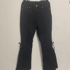 SPRAY PREMIUM ブーツカットデニムパンツ ブラック Sサイズのサムネイル