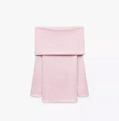 ZARA オフショル　ソフトドレープストラップレストップス