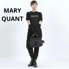マリークワント MARY QUANT ピンソニックキルトデイジー 2WAYトート