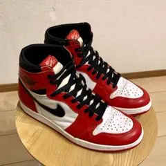 NIKEナイキ94年復刻Air Jordan1 Chicagoジョーダン1シカゴ ナイキ NIKE 美品 AIR JORDAN 1 CHICAGO 1994 27.5cm 箱付き