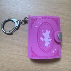 劣化あり　ディズニー　スーベニアメダルケースキーホルダー　ミニー