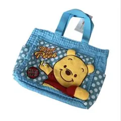 くまのプーさん　トートバッグ　ディズニーストア　水玉　未使用品のサムネイル