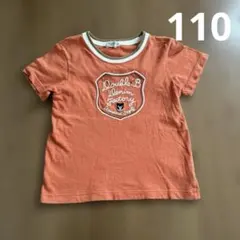 DOUBLE.B Tシャツ　オレンジ　110