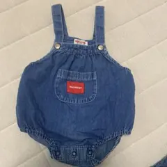 ミキハウス デニム ロンパース カバーオール