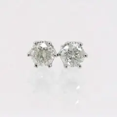 PT 1.045カラット ダイヤモンド ピアス ソーティング付 PT 1.045カラット ダイヤモンド ピアス ソーティング付 - メルカリ