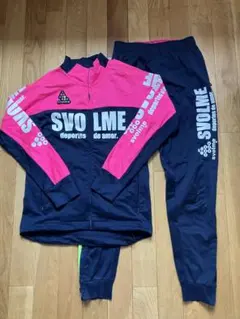 SVOLME トレーニングウェアセット ネイビー/ピンク　150サイズ