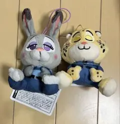 ズートピア2（クロウハウザー＆ジュディ）むにゃすやマスコット