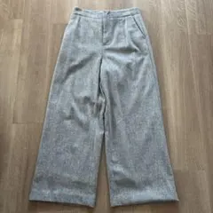 IENA グレー ワイドパンツ