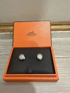 HERMES エルメス ピアス エクスリブリス　シルバー925　両耳