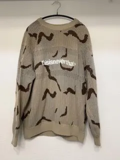 thisisneverthat カモフラージュニットセーター