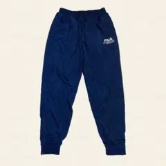 FILA フィラ トラックパンツ ジョガーパンツ ネイビー M シャカシャカ