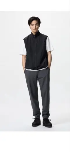 美品2枚組UNIQLO ウルトラストレッチアクティブジョガーパンツ/丈長め