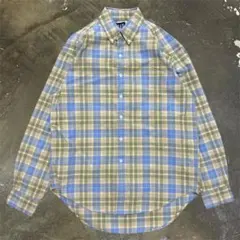 ◎90s OLD GAP チェック柄 ボタンダウンシャツ 長袖シャツ M
