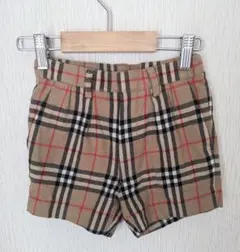 美品バーバリー　チェック柄 半ズボン ショートパンツ110（100）