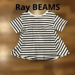 Ray BEAMS ストライプ 半袖Tシャツ